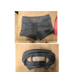 Gray Fleo shorts-EUC
